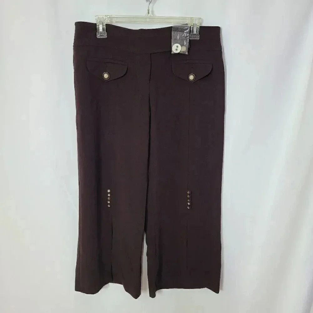 ♥BEBE wide leg cropped pants